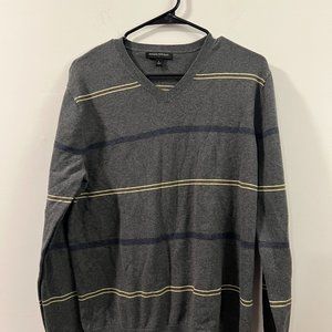 Grey Striped Sweater